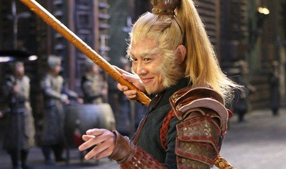Джет Ли в образе Сунь Укуна, Царя обезьян, кинофильм Запретное царство